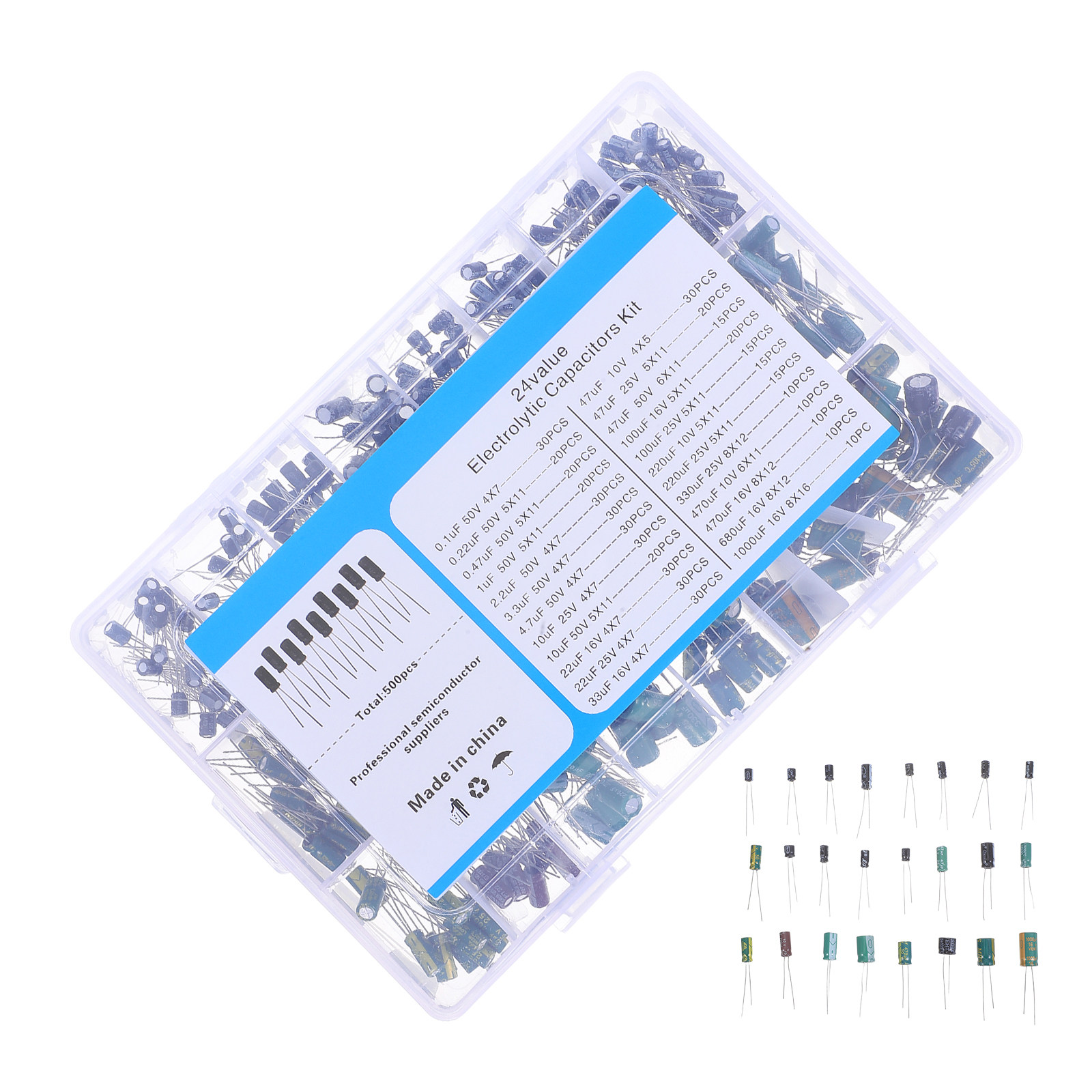500Pcs Aluminum Electrolytic C - Electronics Repair In Usa recension och pris